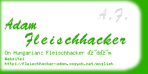 adam fleischhacker business card